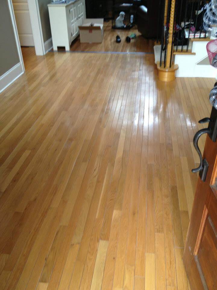 a damaged hardwood floor