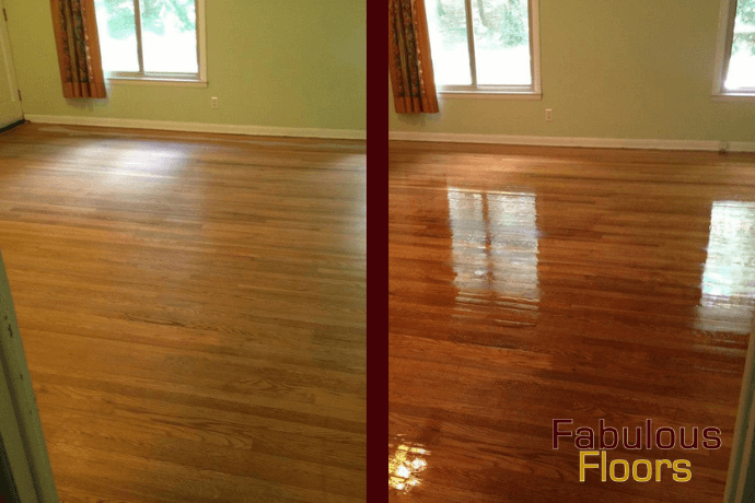 before and after hardwood floor refinishing 