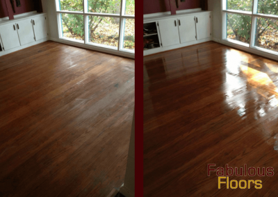 before and after wood floor refinishing nashville