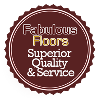 wood floor refinishing concord nc Fabulous Floors quality assurance badge