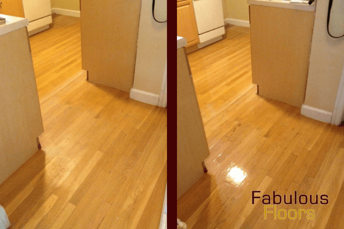 before and after hardwood floor resurfacing in green hills, tn